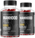 Dos botellas de Manhood Plus para mejora natural masculina