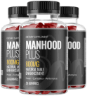 Three bottles of Manhood Plus gummies